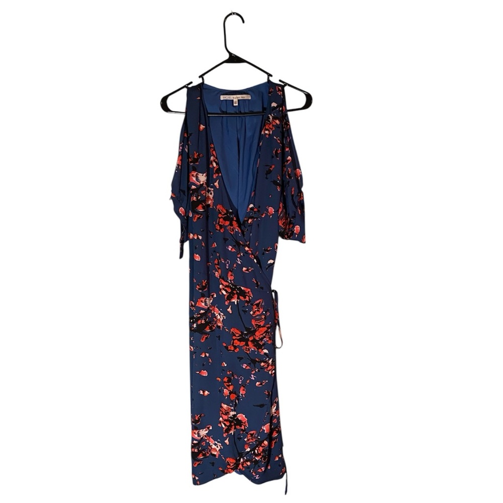 RACHEL Rachel Roy Blue and Red Floral Dress